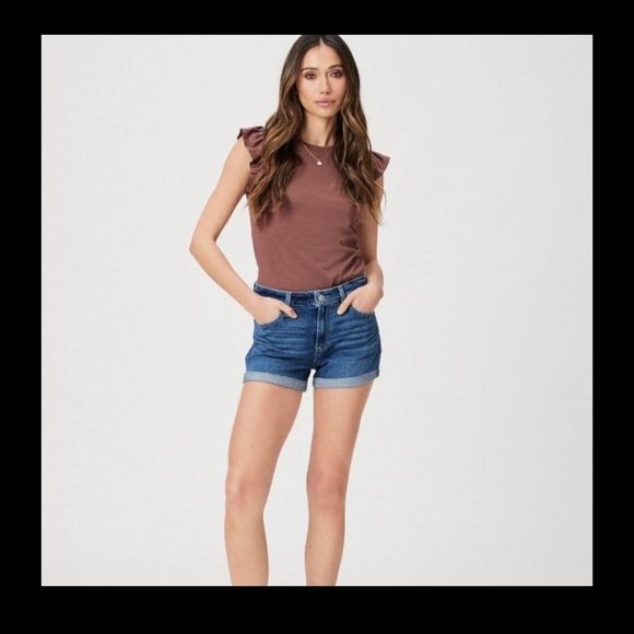 PAIGE Pants - PAIGE Jimmy Jimmy Shorts w/ Raw Cuff Hem size 26